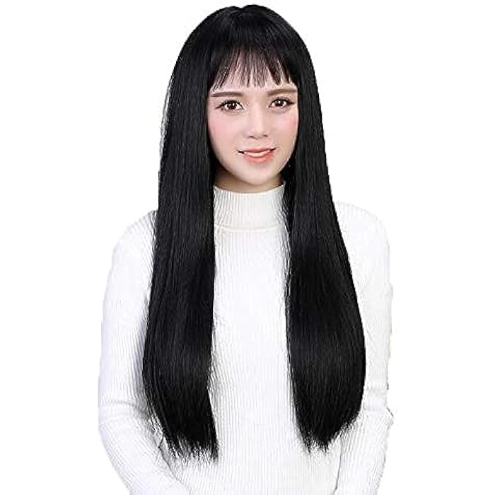 DILLARDS Woman Black Long Hair Wig - Image 2